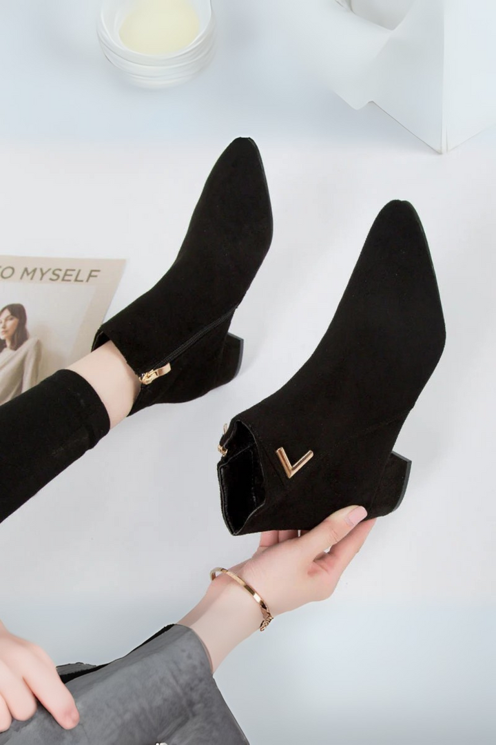 Elyssa | Women’s Stylish Leather Ankle Boots-Omni Prime Goods
