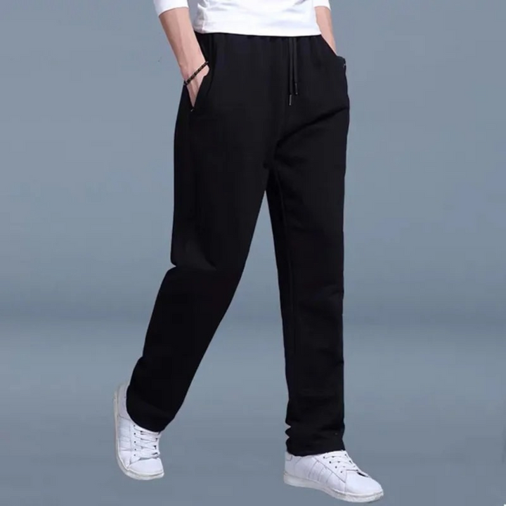 John | Men's Comfortable Cotton Jogging Pants with Elastic Waistband