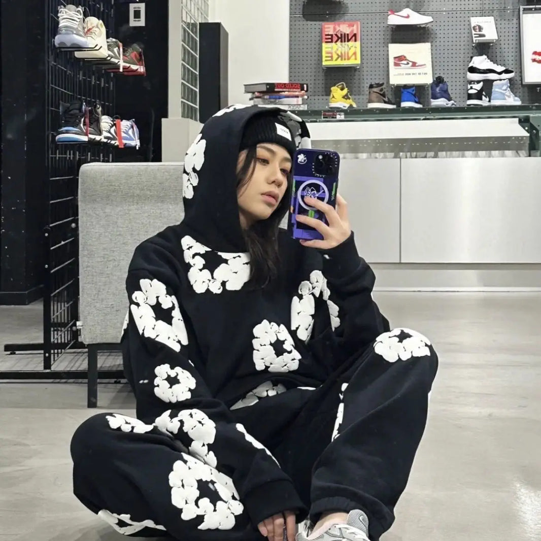 Floral Tracksuit Set – Premium Matching Hoodie Jogger Outfit | Full Drip-Omni Prime Goods