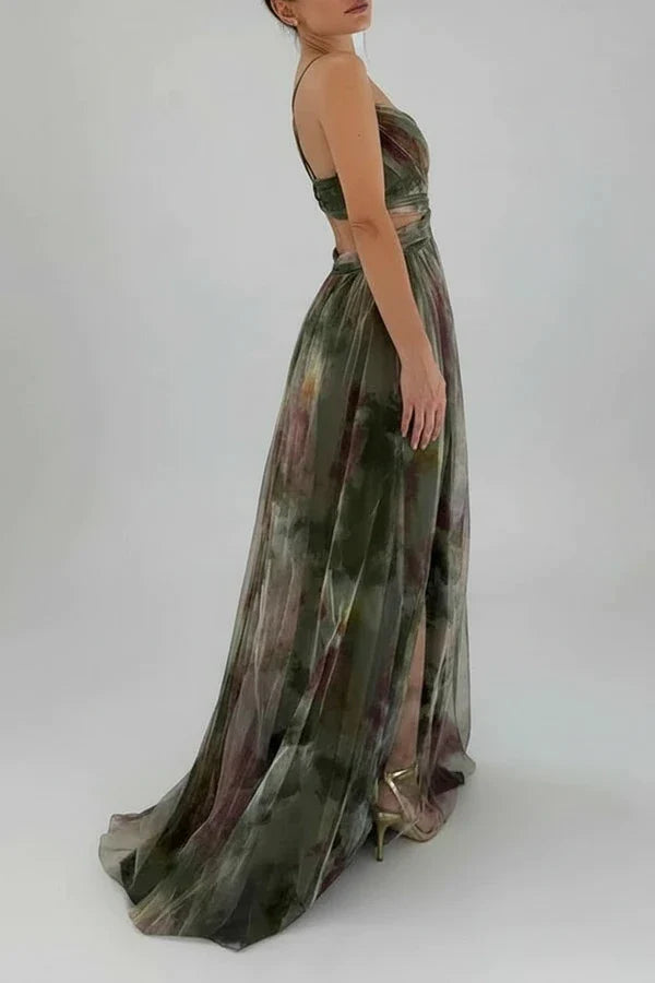 Floral A-Line Maxi Dress for Women | Elegant Summer Fashion