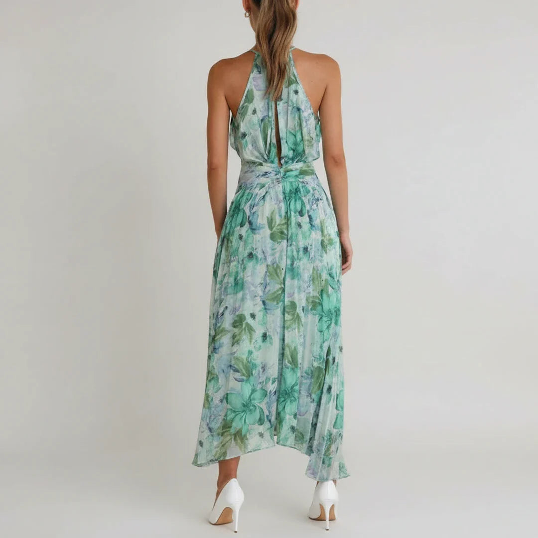 Floral A-Line Maxi Dress for Women | Elegant Summer Outfit