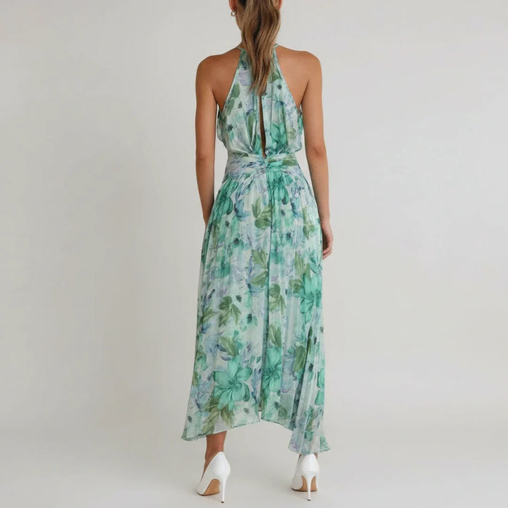 Floral A-Line Maxi Dress for Women | Elegant Summer Outfit