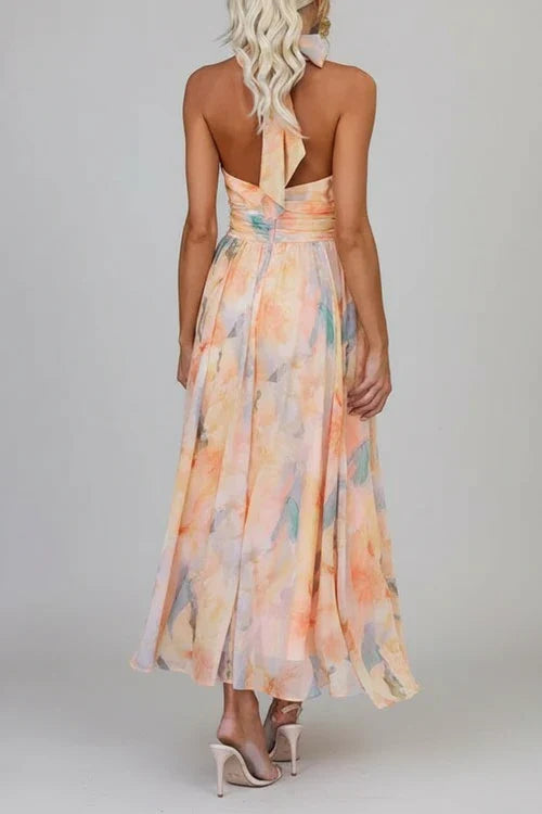 Floral A-Line Maxi Dress for Women | Elegant Summer Fashion