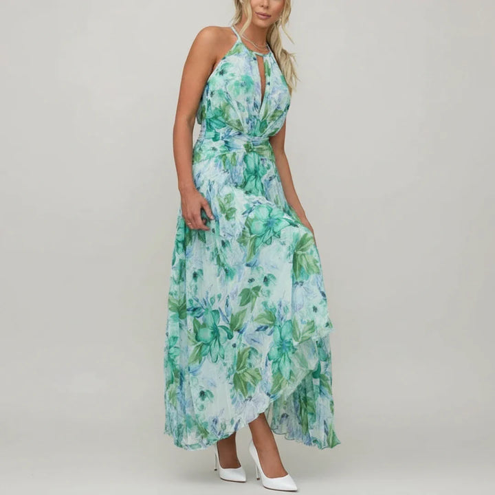 Floral A-Line Maxi Dress for Women | Elegant Summer Outfit