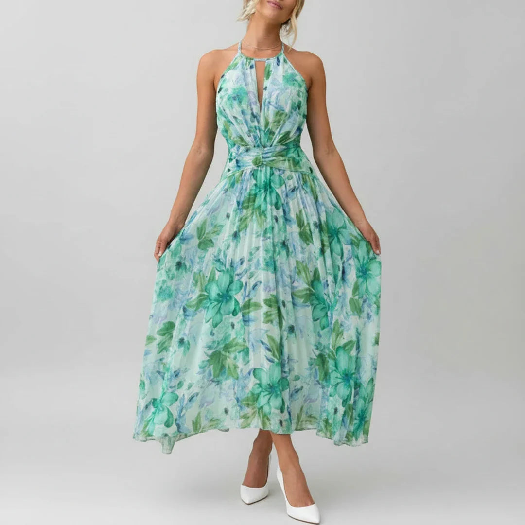 Floral A-Line Maxi Dress for Women | Elegant Summer Outfit