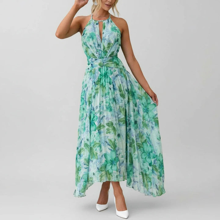 Floral A-Line Maxi Dress for Women | Elegant Summer Outfit