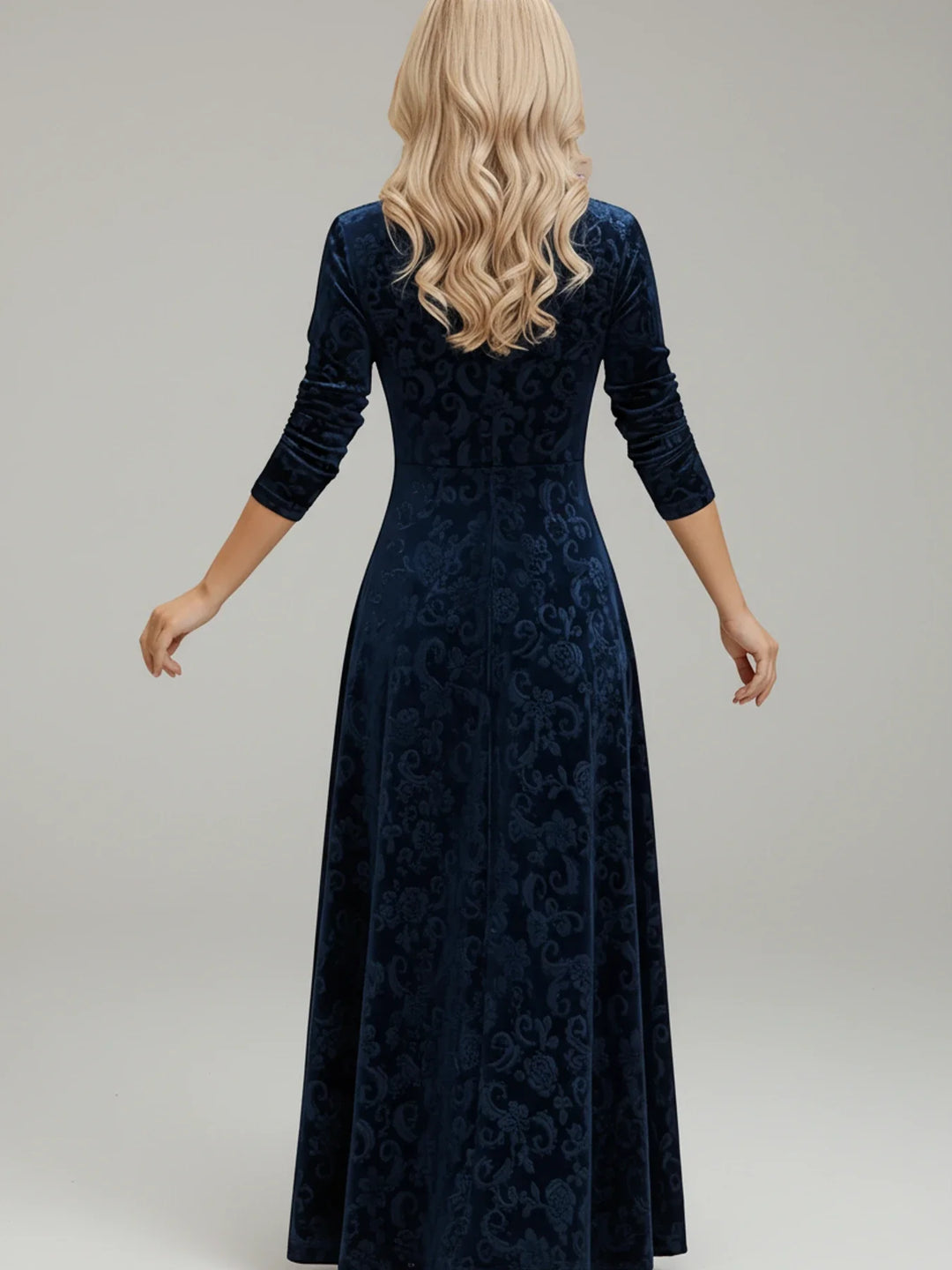Floral A-Line Midi Dress for Women | Elegant Summer Fashion