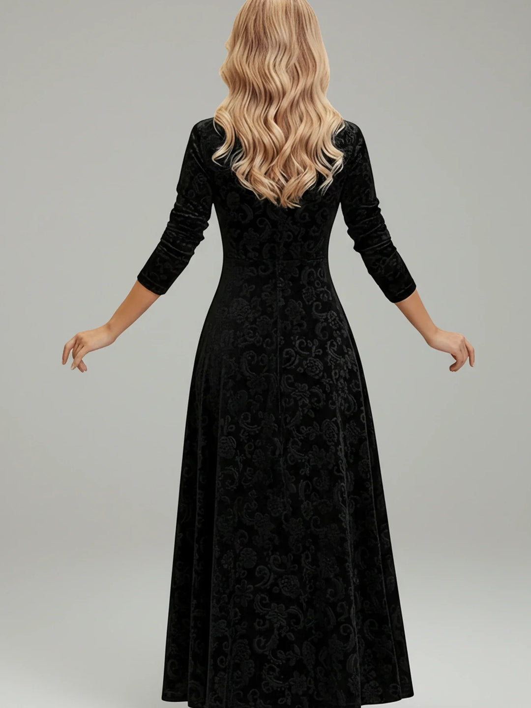 Floral A-Line Midi Dress for Women | Elegant Summer Fashion