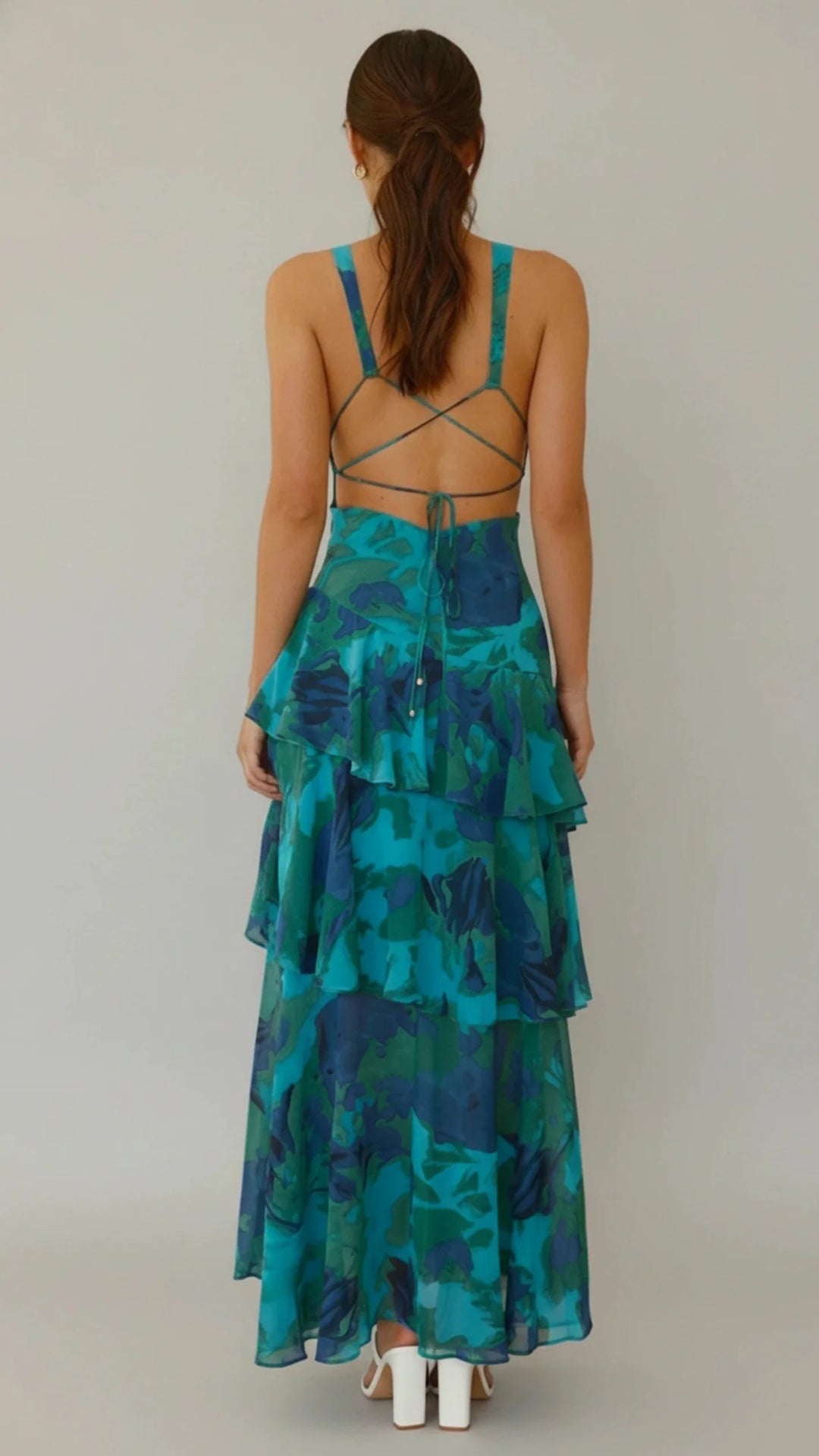 Floral V-Neck Maxi Dress for Women | Stylish Summer Sundress