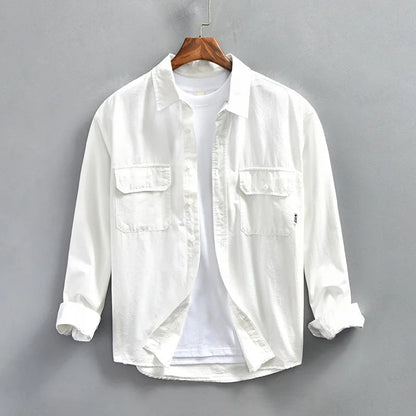 Fred | Men's Casual Long Sleeve Button-Up Shirt-Omni Prime Goods
