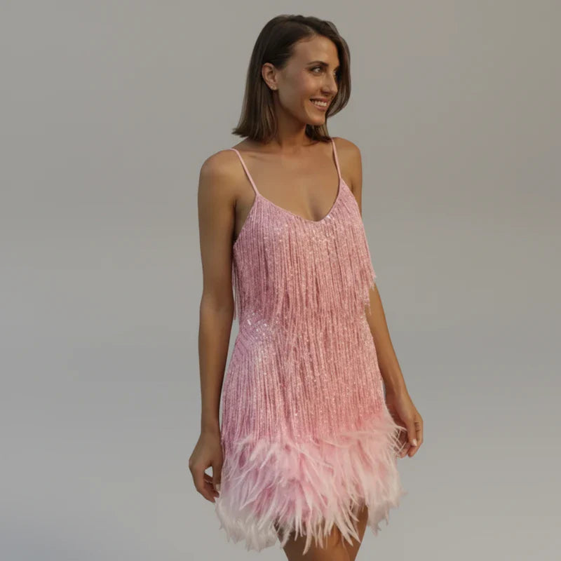 Fringe Bodycon Mini Dress for Women | Stylish and Trendy Outfit