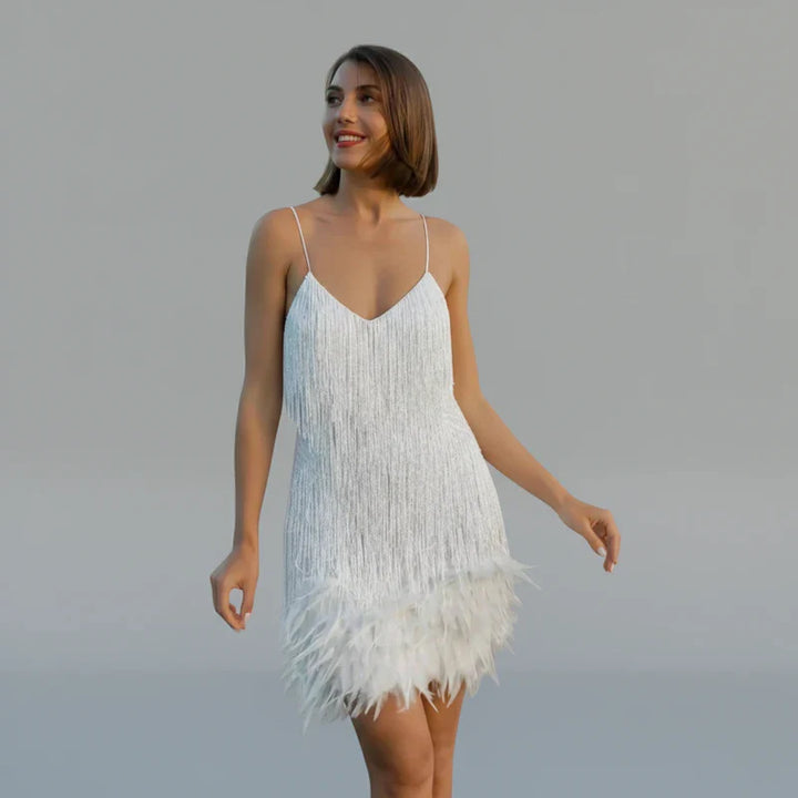 Fringe Bodycon Mini Dress for Women | Stylish and Trendy Outfit