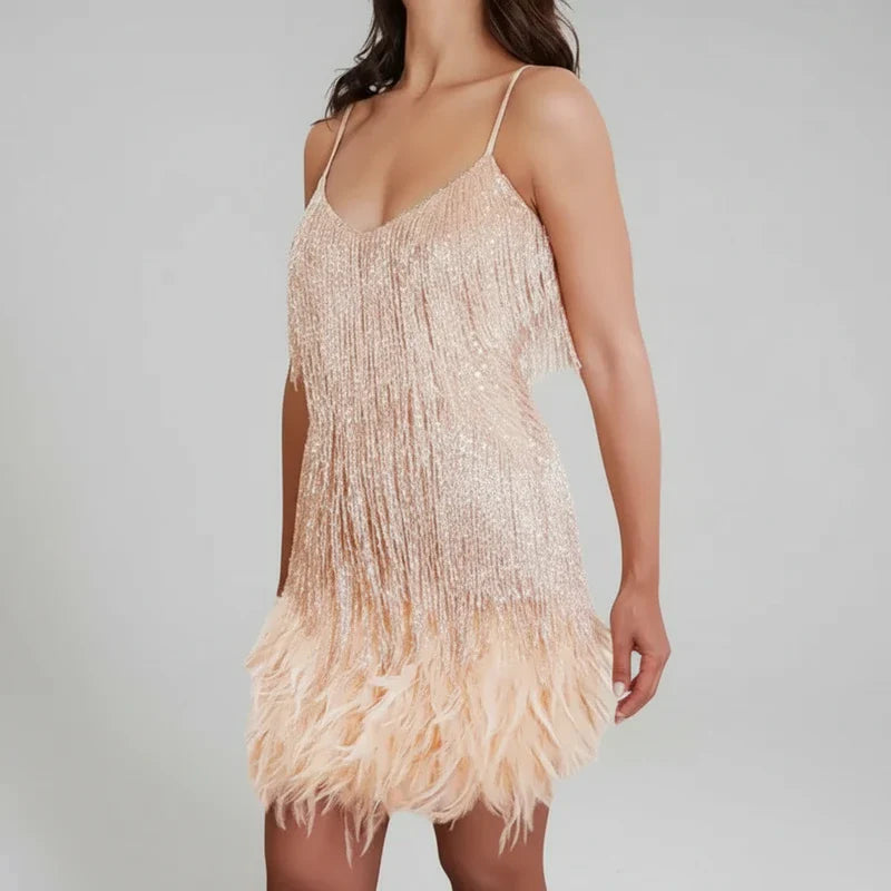 Fringe Bodycon Mini Dress for Women | Stylish and Trendy Outfit