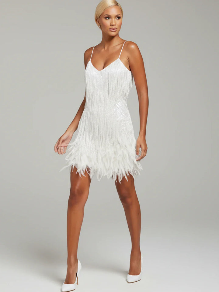 Sophia | Women's Fringe Cocktail Mini Dress