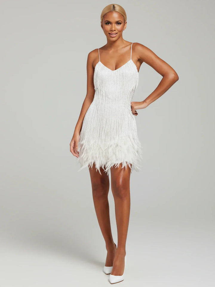 Sophia | Women's Fringe Cocktail Mini Dress