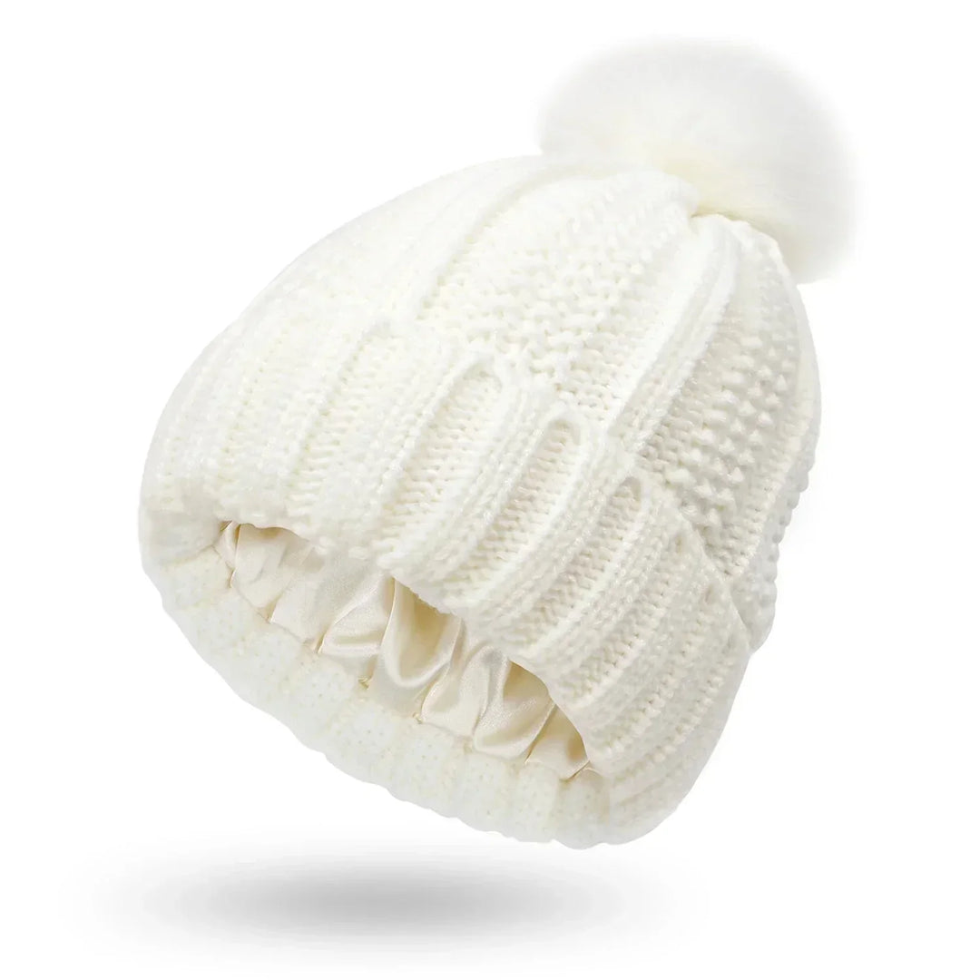 Women's Lined Knit Beanie for Winter