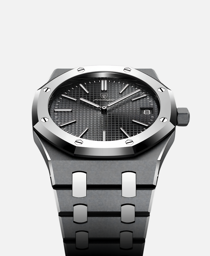 Men's Elegant 41mm Stainless Steel Watch