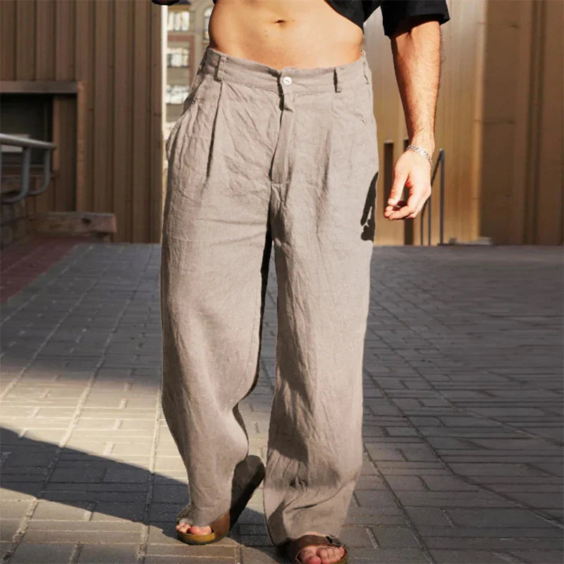 James | Men's Lightweight Linen Trousers