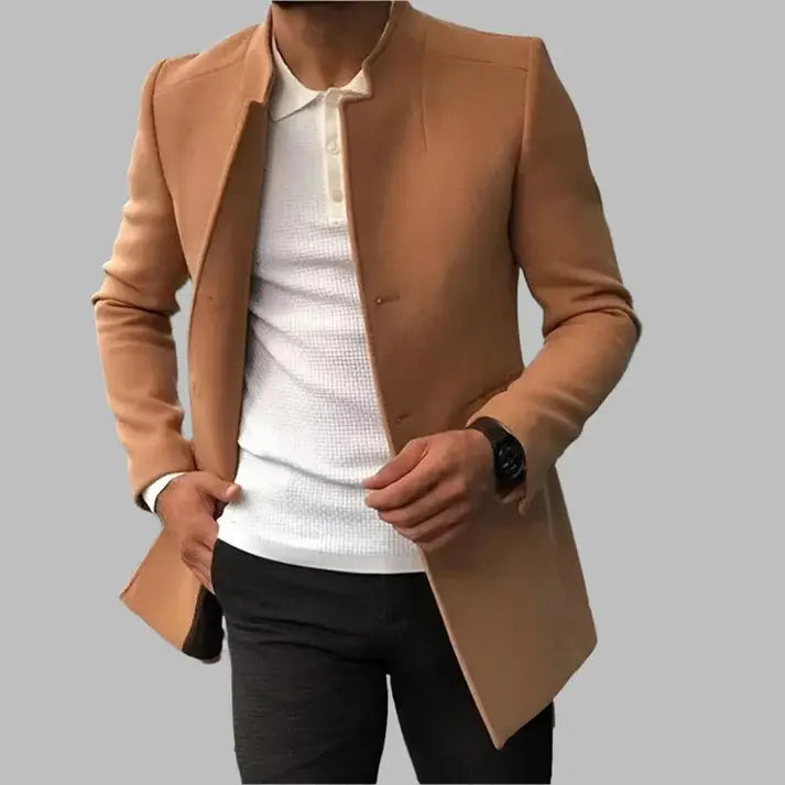 Men's Stylish Wool Coat for Cold Weather