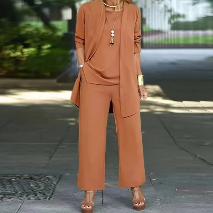 Women's Elegant 3 Piece Versatile Pantsuit Set