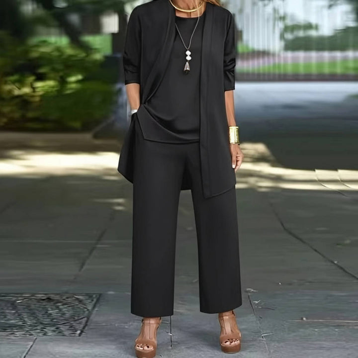 Women's Elegant 3 Piece Versatile Pantsuit Set