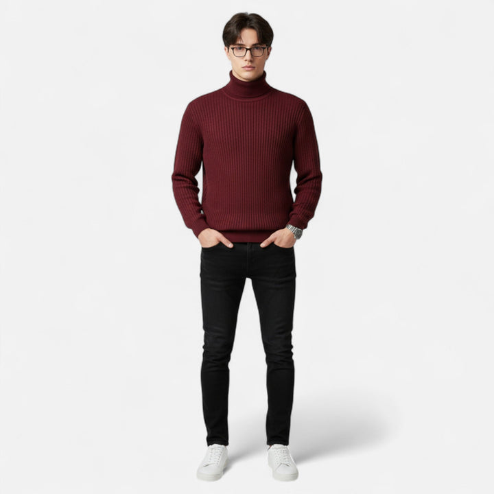 Men's Knitted Turtleneck Sweater | Classic Regular Fit