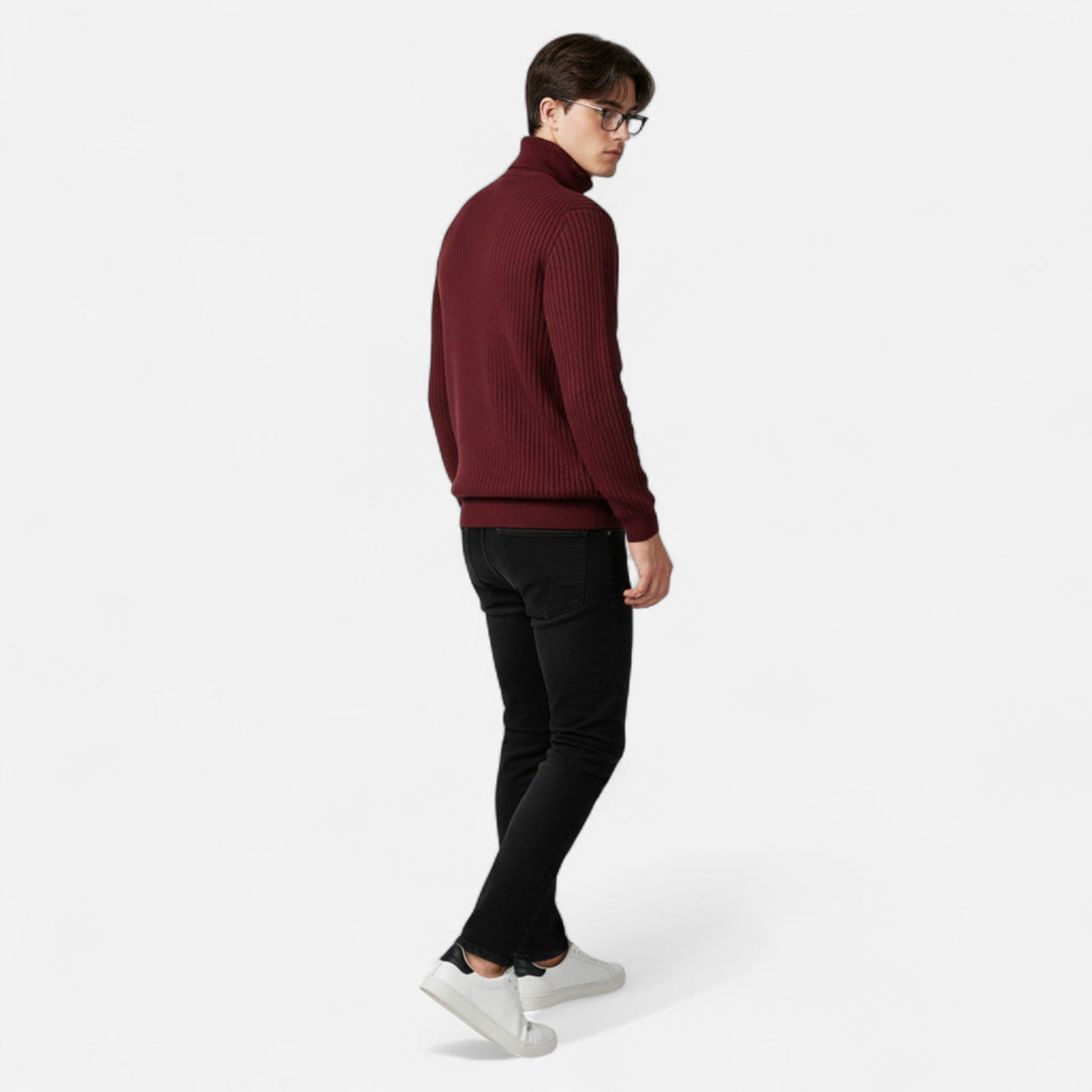Men's Stylish Knitted Turtleneck Sweater | Casual Wear