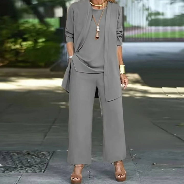Women's Elegant 3 Piece Versatile Pantsuit Set