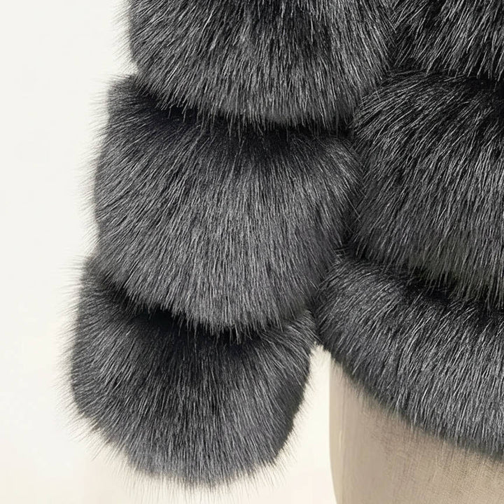 Women's Stylish Faux Fur Coat