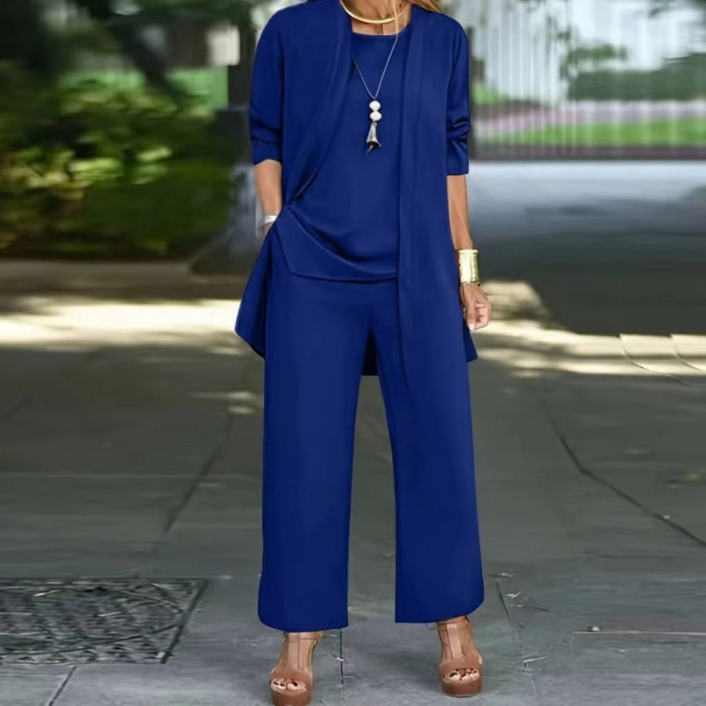 Women's Elegant 3 Piece Versatile Pantsuit Set