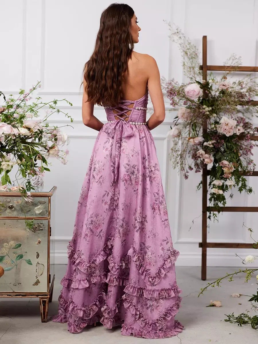 Geraldine | Women's Halter A-Line Maxi Dress-Omni Prime Goods