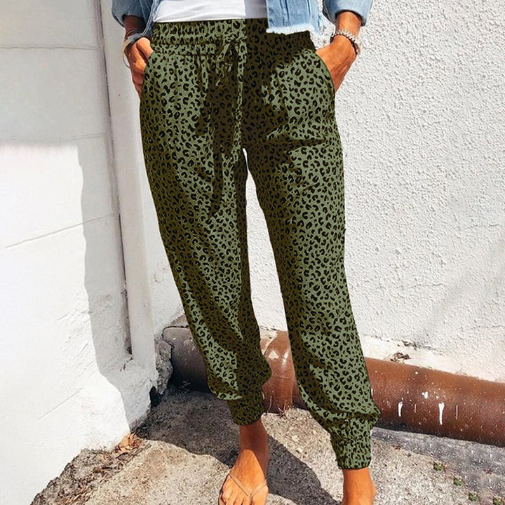 Kleo | Women's Comfortable Leopard Print Leisure Pants