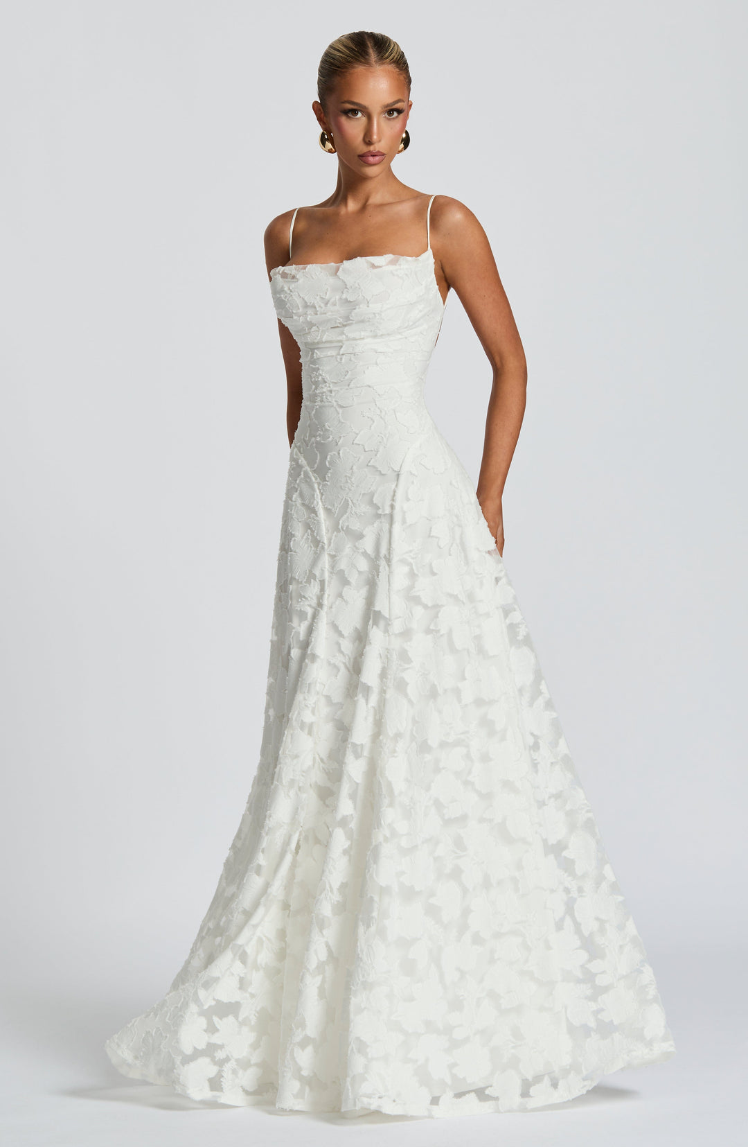 Greta | Women's Spaghetti Strap A-Line Maxi Dress-Omni Prime Goods