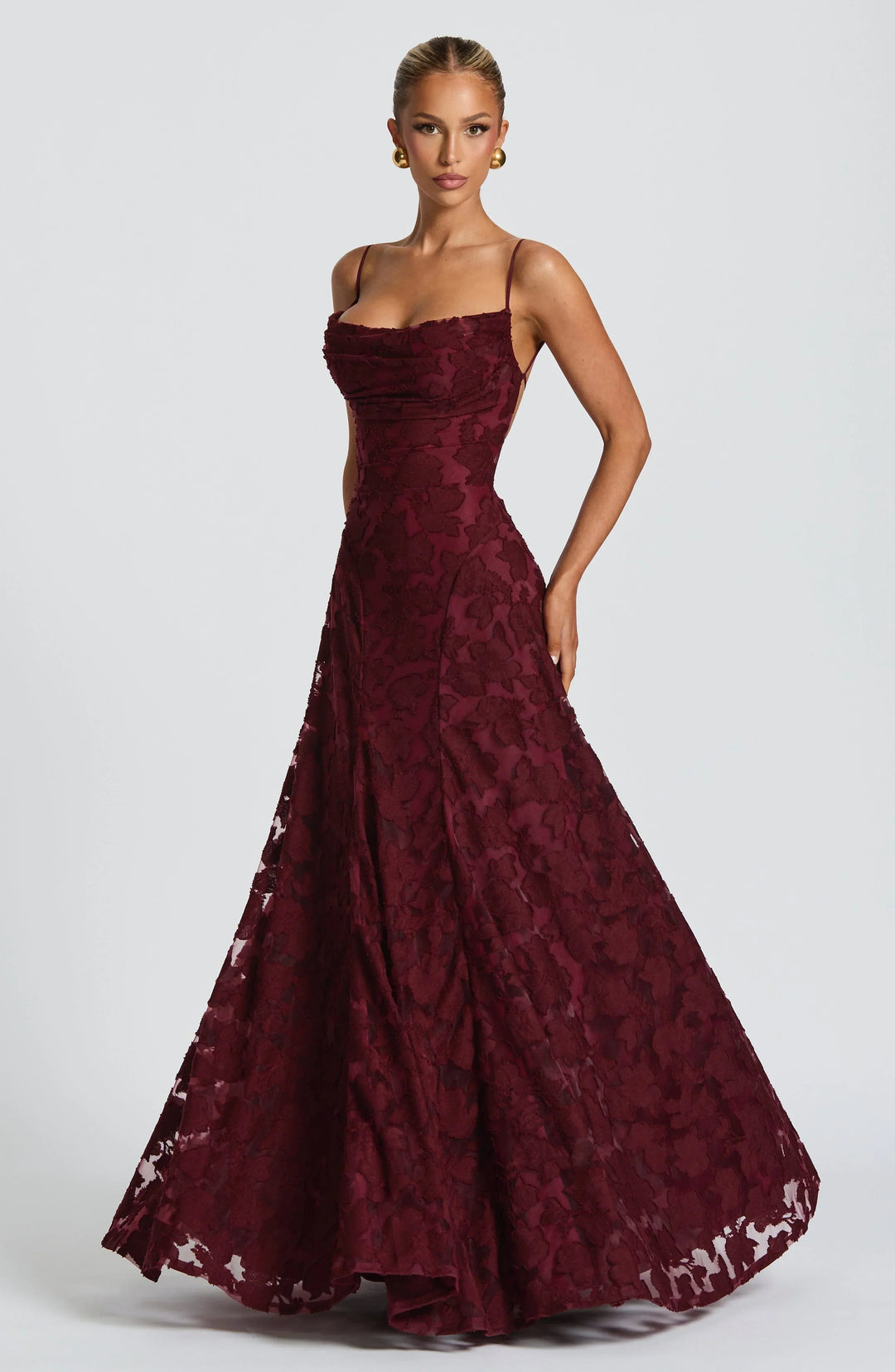 Greta | Women's Spaghetti Strap A-Line Maxi Dress-Omni Prime Goods