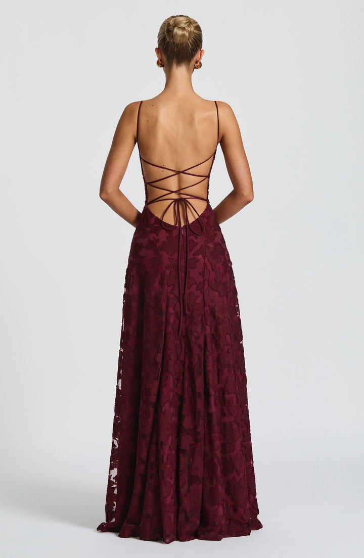 Greta | Women's Spaghetti Strap A-Line Maxi Dress-Omni Prime Goods