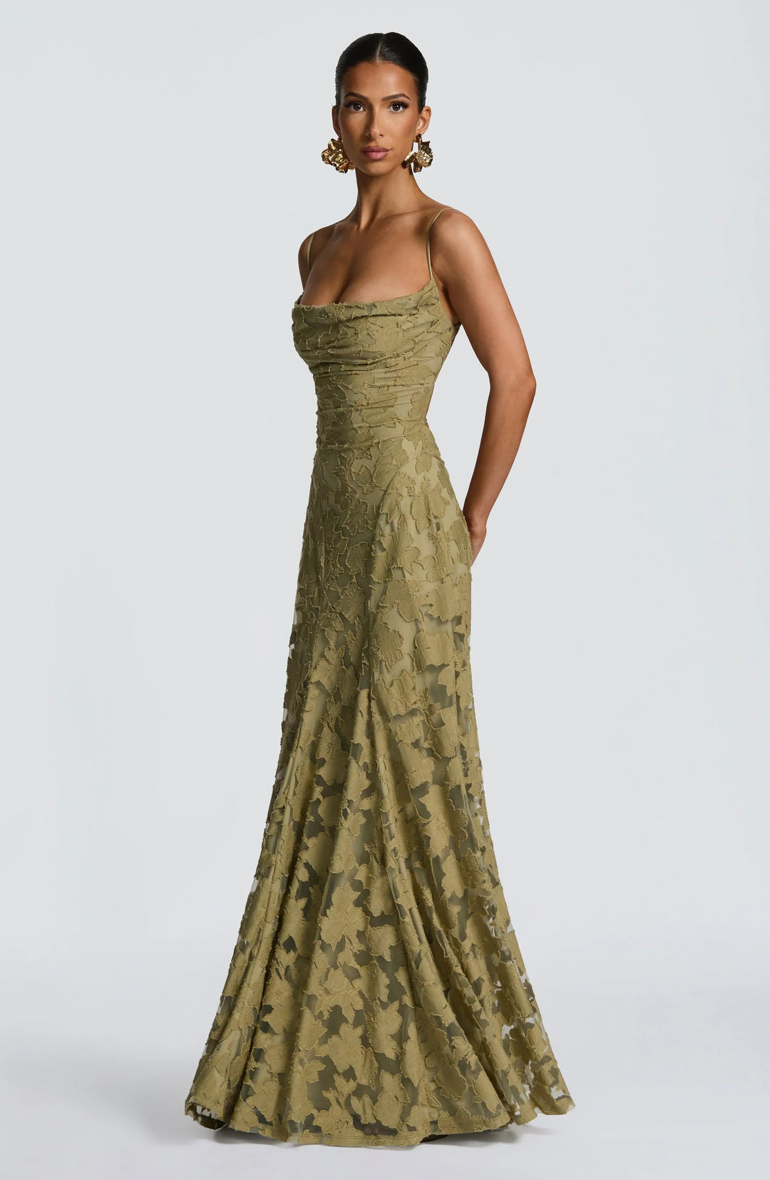 Greta | Women's Spaghetti Strap A-Line Maxi Dress-Omni Prime Goods
