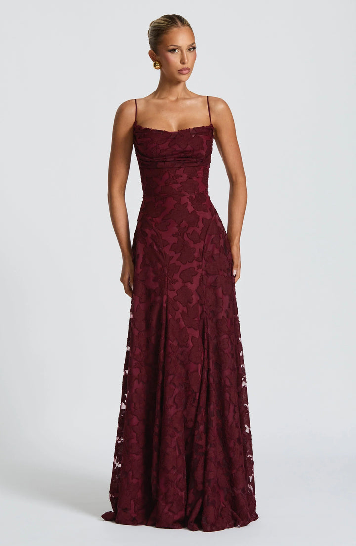 Greta | Women's Spaghetti Strap A-Line Maxi Dress-Omni Prime Goods