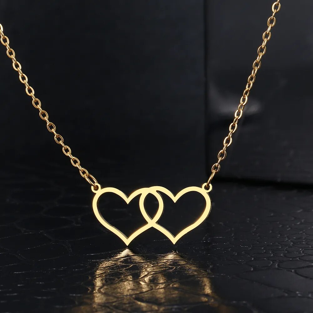 Charming Heart-Shaped Lock Necklace