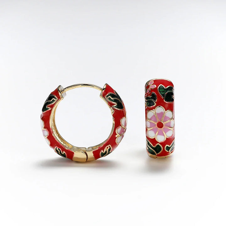Floral Hoop Earrings for Elegant Style and Everyday Wear