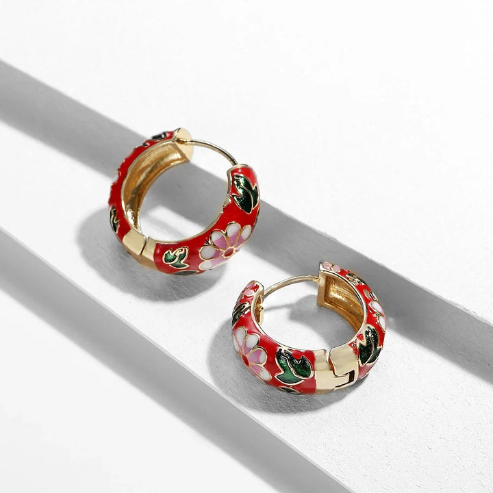 Floral Hoop Earrings for Elegant Style and Everyday Wear