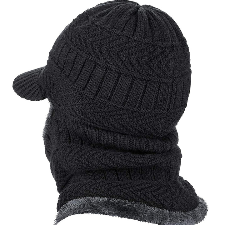 Men's Beanie with Neck and Face Protection for Autumn and Winter