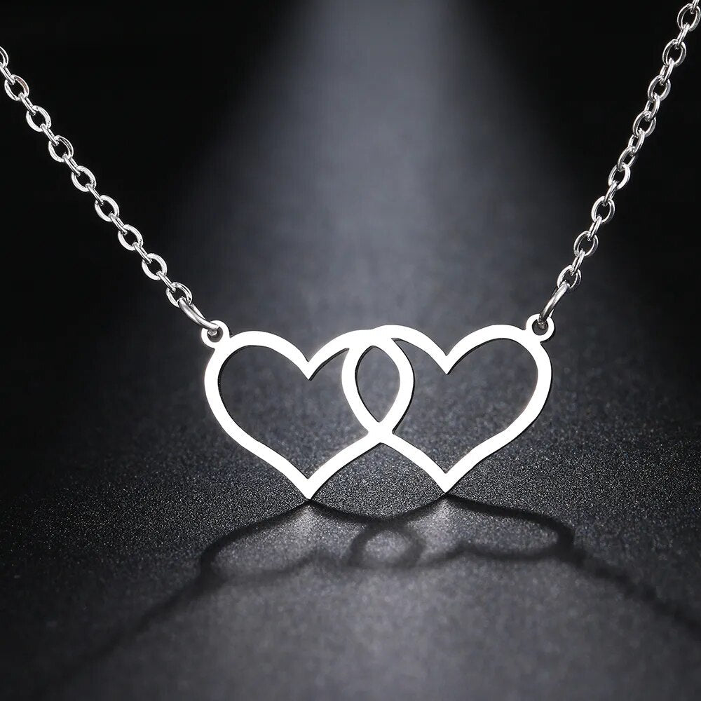 Charming Heart-Shaped Lock Necklace