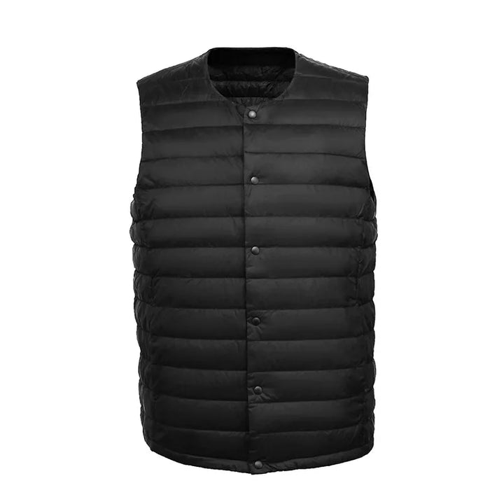 Men's Lightweight Quilted Down Vest - Ideal for Layering