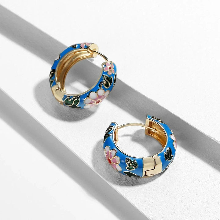 Floral Hoop Earrings for Elegant Style and Everyday Wear