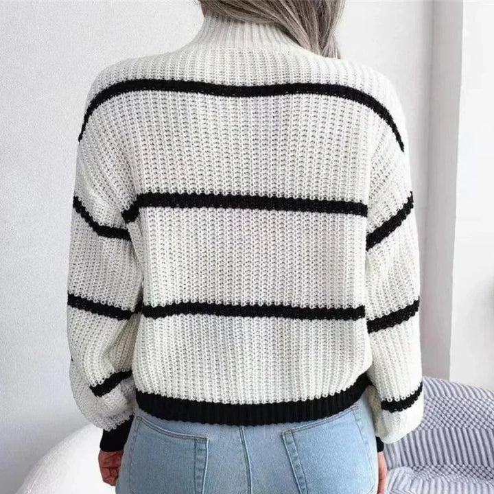 Women's Cozy Cotton Sweater with Elegant Design