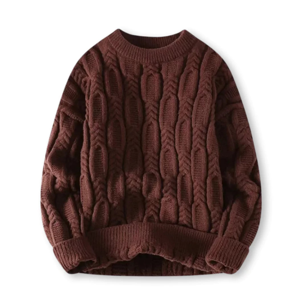 Men's Classic Knit Sweater - Warm and Timeless Style