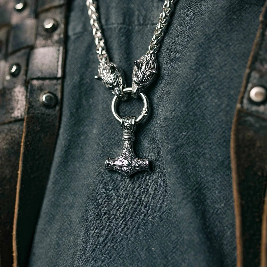Men's Viking-Inspired Protection Necklace