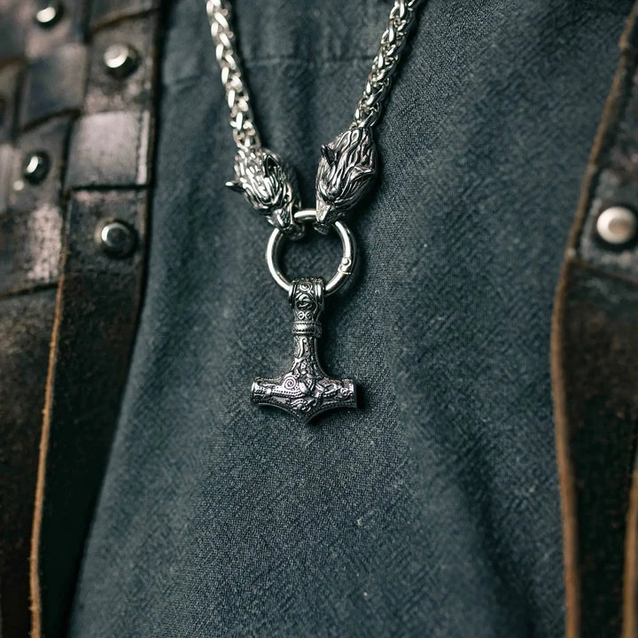 Men's Viking-Inspired Protection Necklace