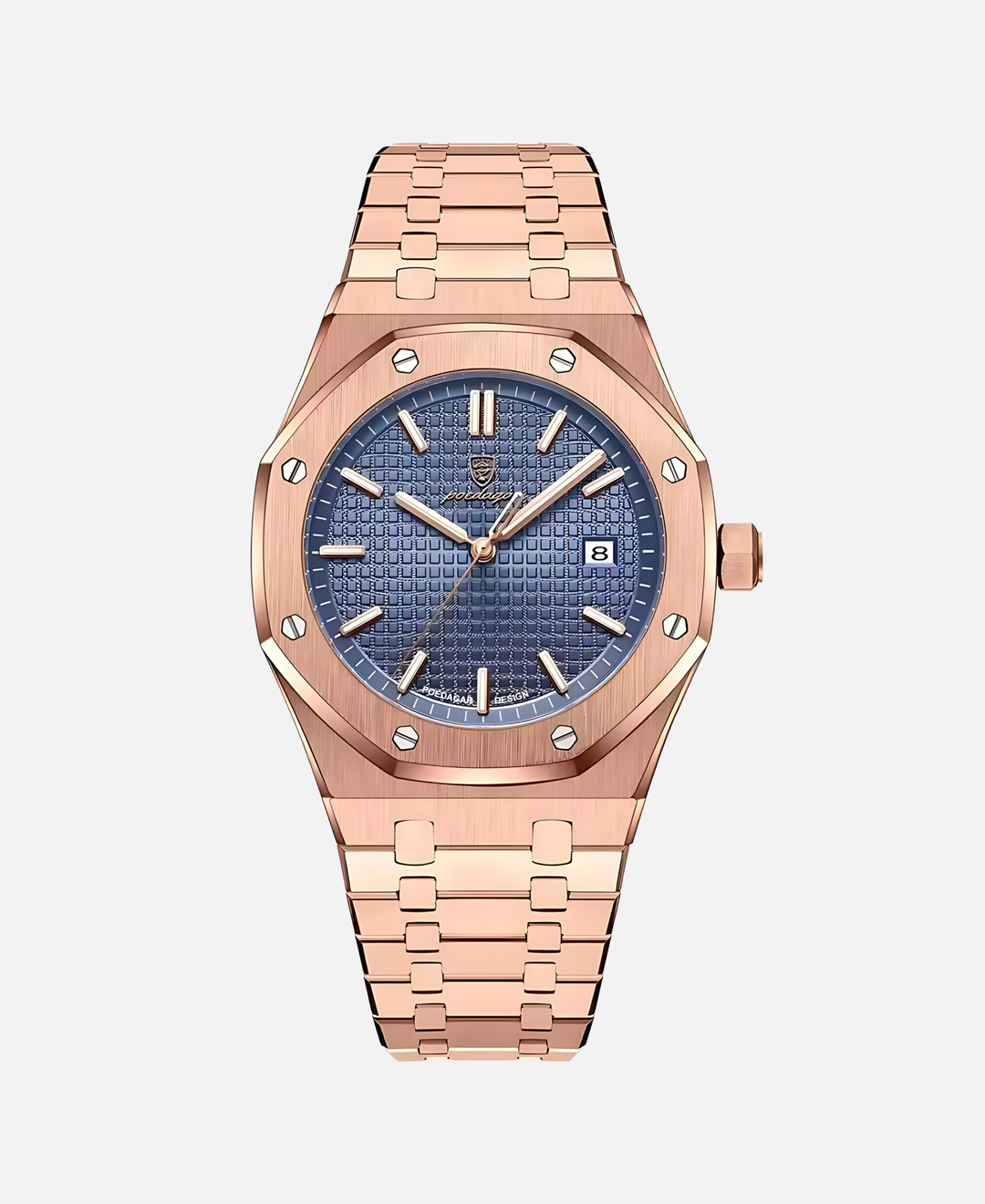 Men's Elegant 41mm Stainless Steel Watch