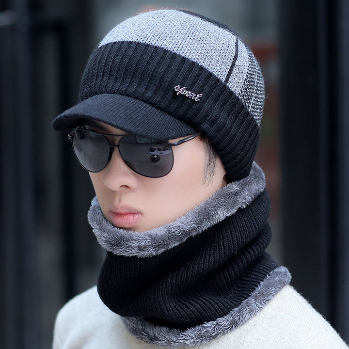 Men's Beanie with Neck and Face Protection for Autumn and Winter